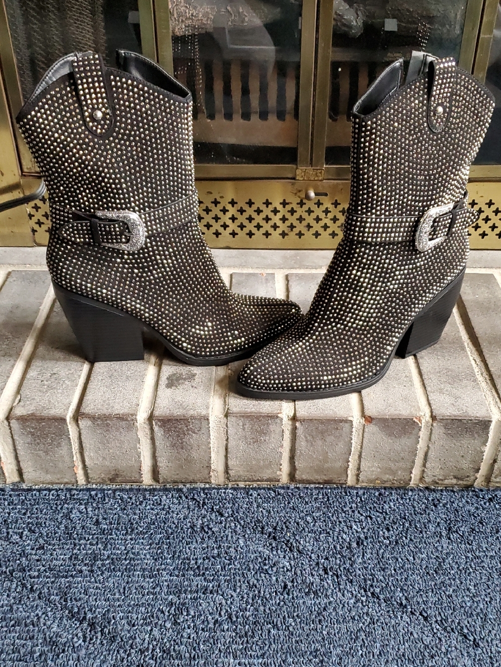 Mix No. 6 Brently Studded Women's Black Boots NEW Sz 10